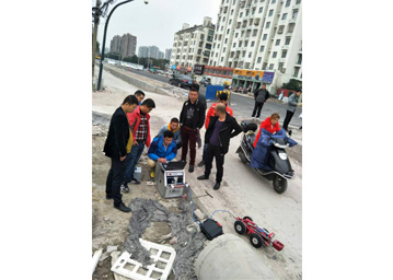 水上物探勘察、管道CCTV機器人施工現(xiàn)場照片